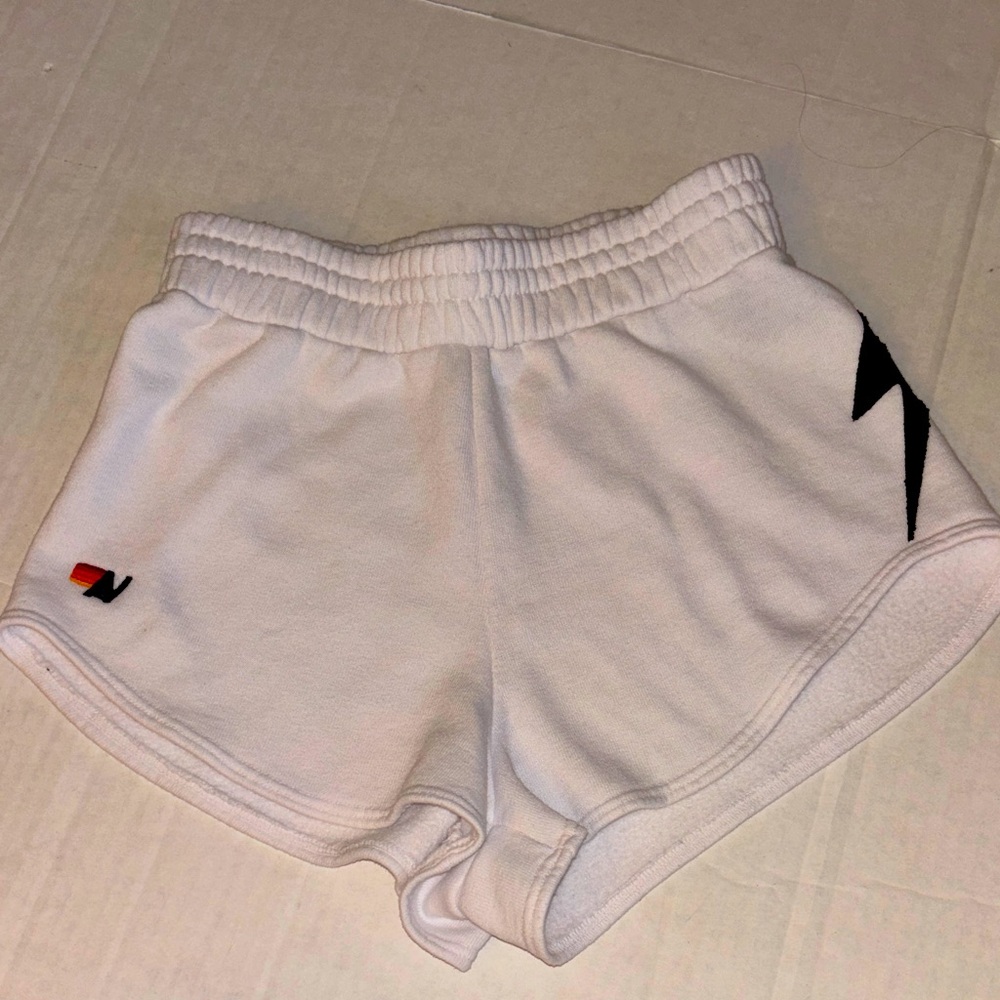 Aviator nation white shorts